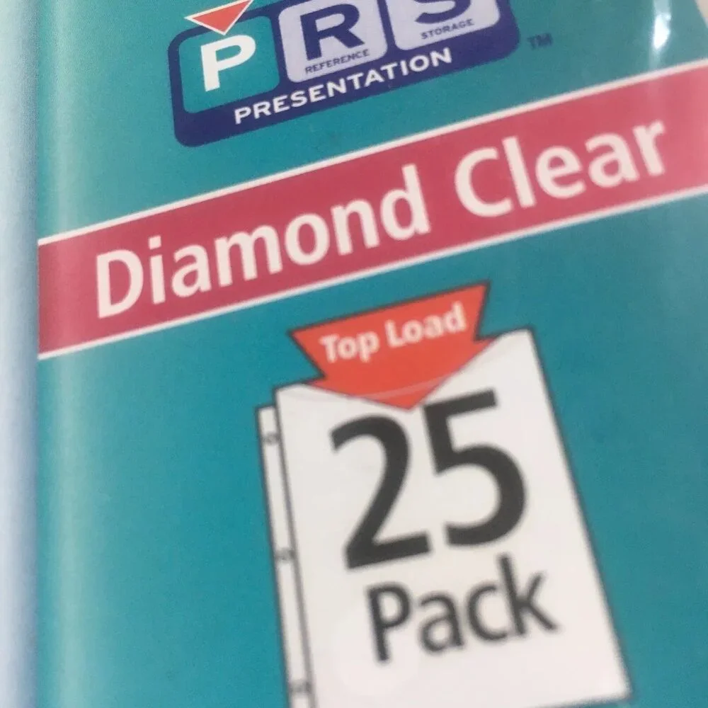 Pack of 25 Avery Diamond Clear Heavyweight Sheet Protectors, Acid Free, 75304
